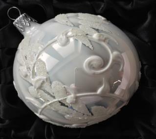 Koule bílý porcelán, 8 cm