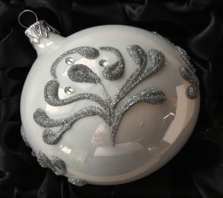 Koule bílý porcelán, 6 cm