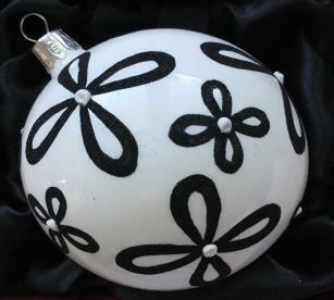 Koule bílý porcelán, 8 cm