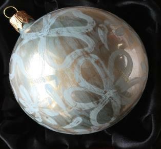 Koule světle modrý porcelán, 8 cm