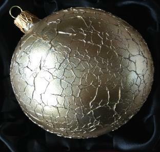 Koule zlatý bronz, 8 cm