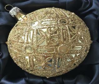 Koule zlatý lak, 10 cm