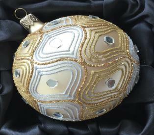 Koule zlatý mat, 10 cm